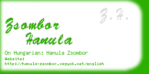 zsombor hanula business card